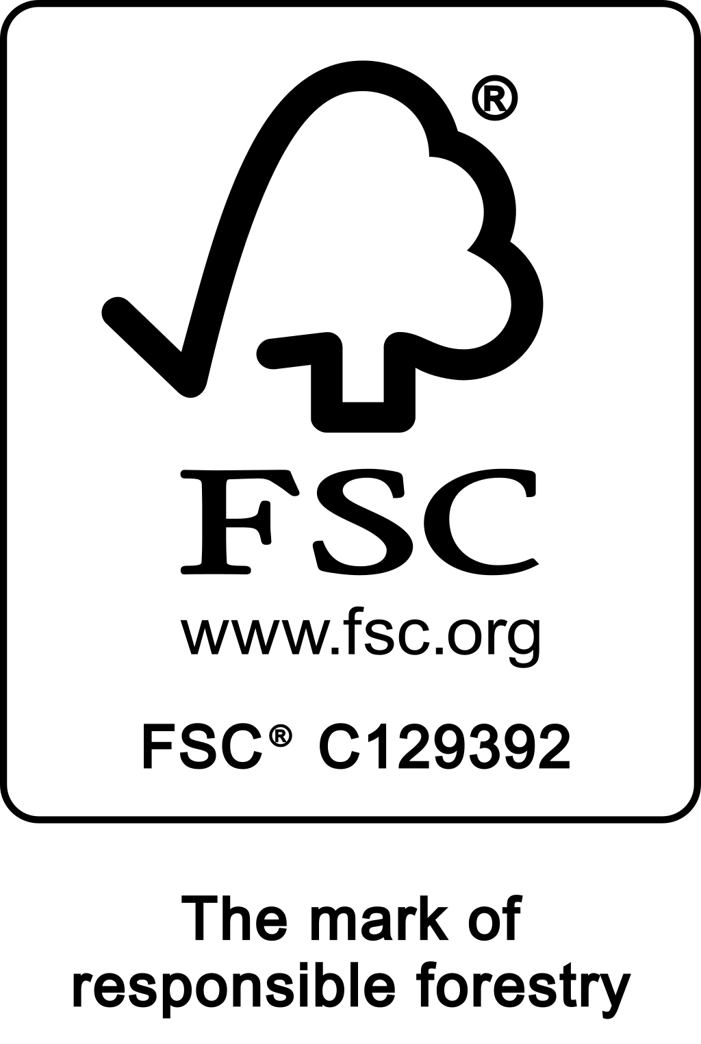 Logo FSC-Zertifizierung C129392